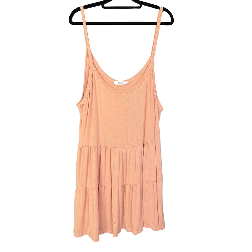 a.gain Spaghetti Strap Tank Top Women's size 2XL Pink Tiered top